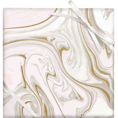 Blush Marble Stone Wrapping Paper