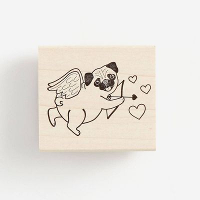 Cupid Pug Stamp
