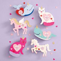 Magical Creature Valentine Card Kit