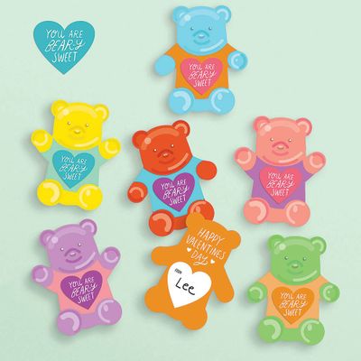 Gummy Bear Valentine Card Kit