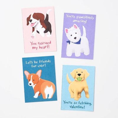 Puppy Valentine Card Set