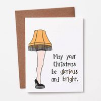 Glorious and Bright Lamp Holiday Card