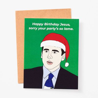 Happy Birthday Jesus Holiday Card