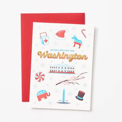 Greetings From Washington Holiday Card