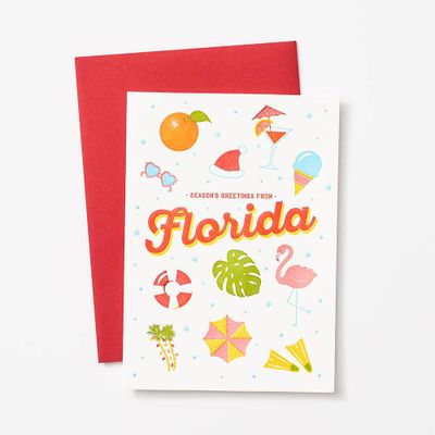 Greetings From Florida Holiday Card