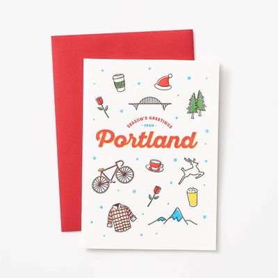 Greetings From Portland Holiday Card