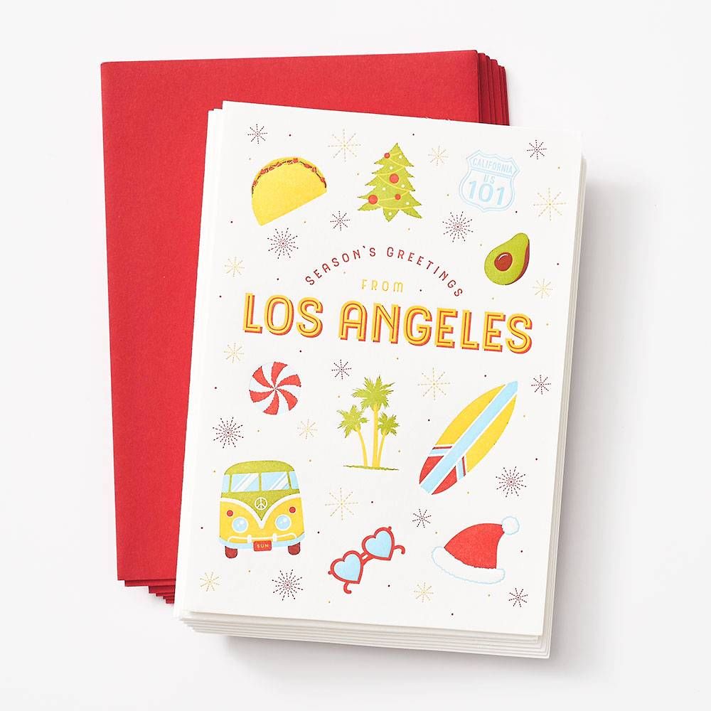 Greetings From LA Holiday Card Set