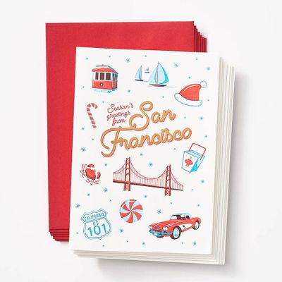 Greetings from San Francisco Holiday Card Set