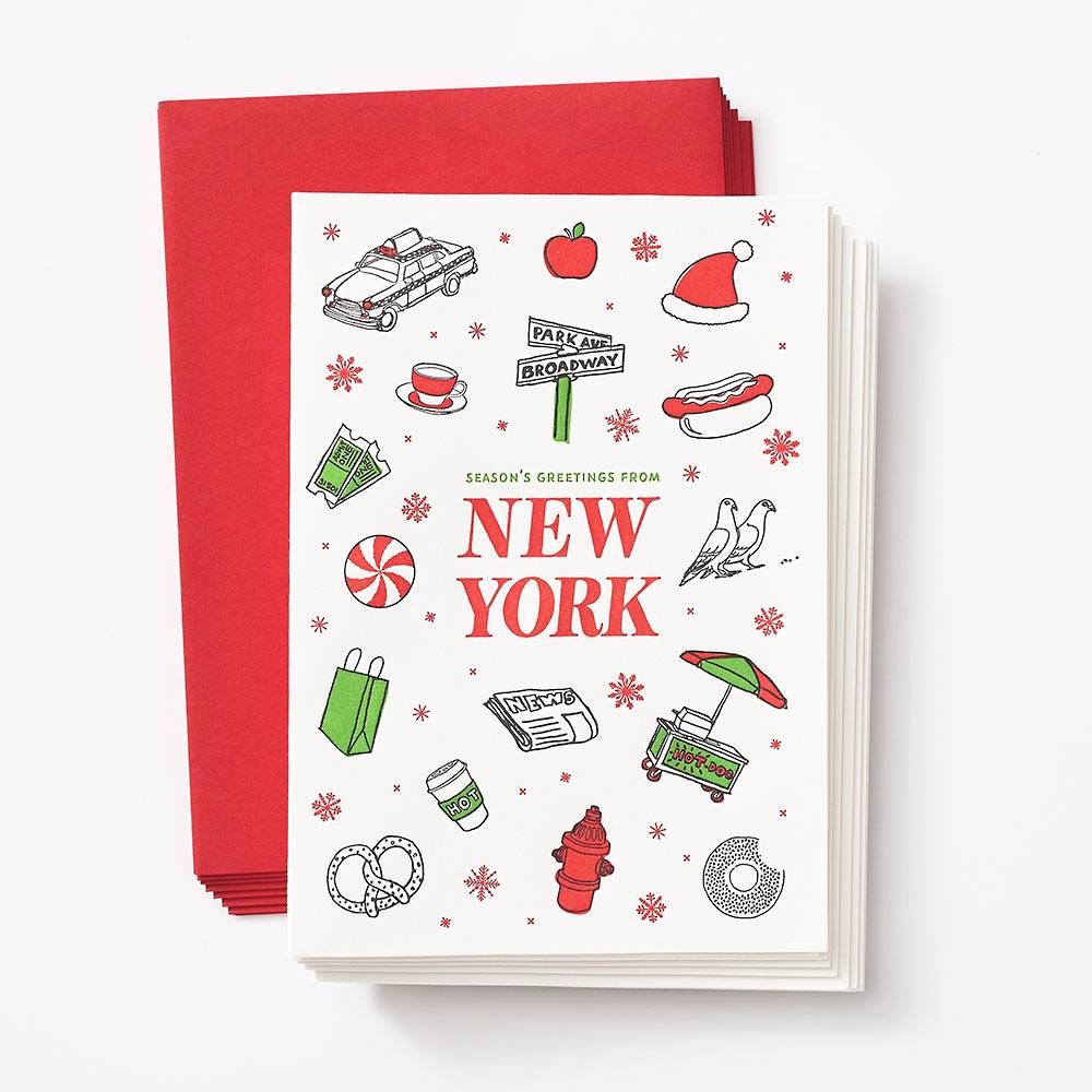 Greetings From NY Holiday Card Set