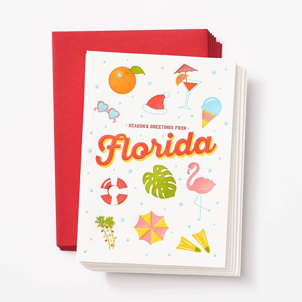 Greetings From Florida Holiday Card Set