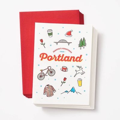 Greetings From Portland Holiday Card Set