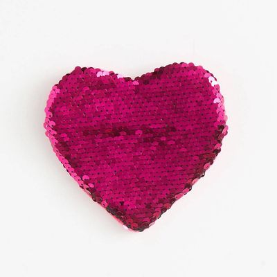 Reversible Sequin Heart Coin Purse