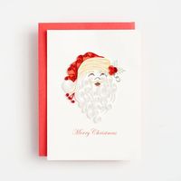 Quilling Santa Holiday Card