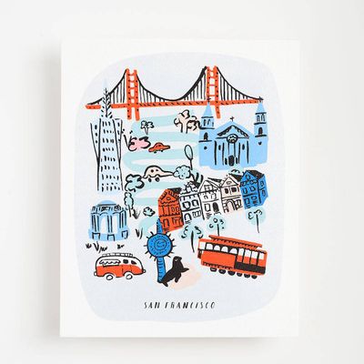 Colorful San Francisco Art Print