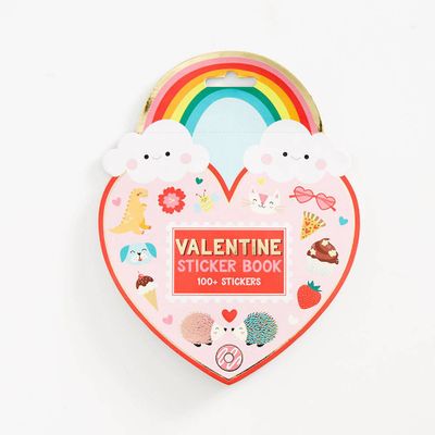 Rainbow Heart Valentine Sticker Book