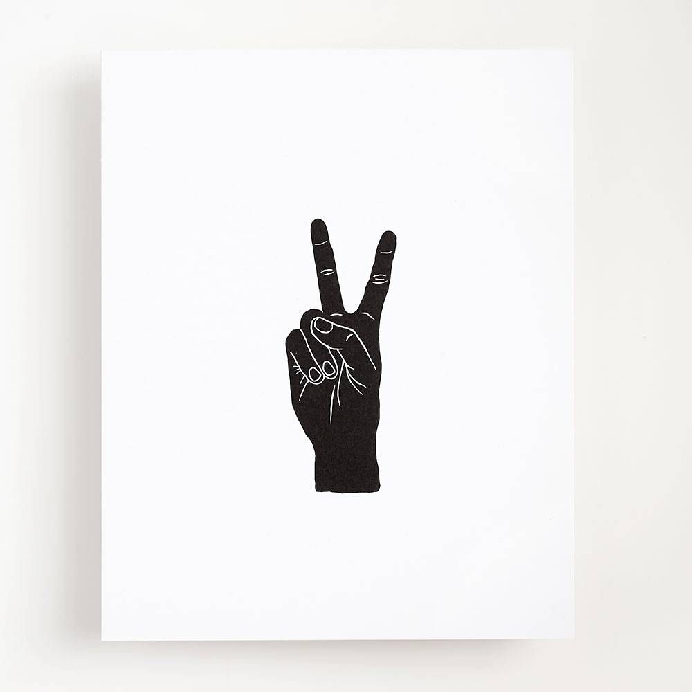 Peace Sign Art Print