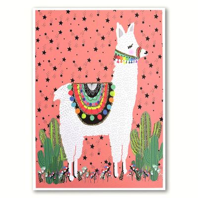 Llama Art Print