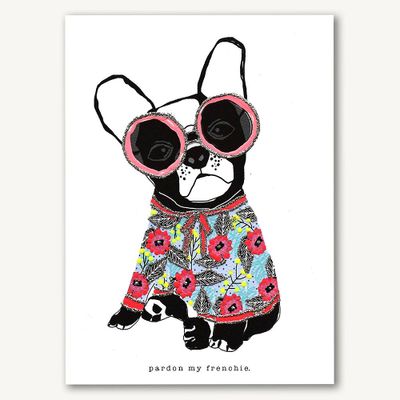 Pardon My Frenchie Art Print