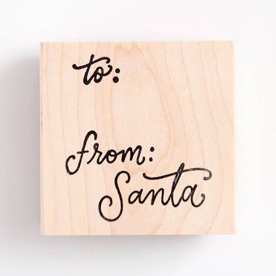 To From Santa Stamp
