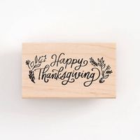 Happy Thanksgiving Greenery Stamp