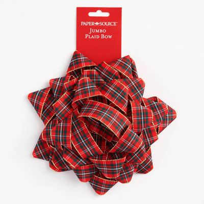 Jumbo Plaid Bow