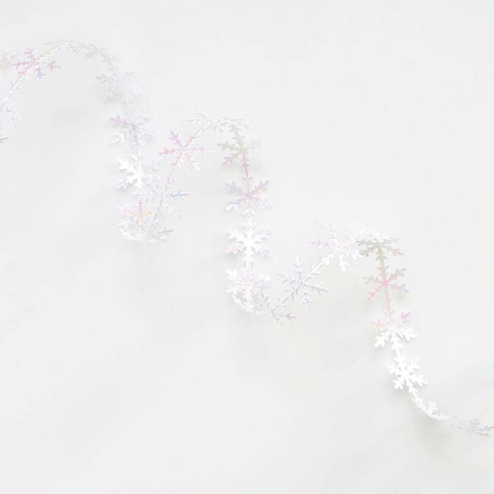 Iridescent Snowflake Ribbon