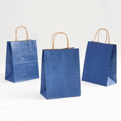 Metallic Blue Medium Gift Bags