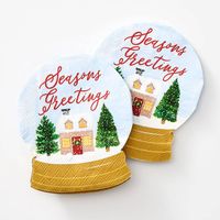 Snowglobe Shaped Napkins