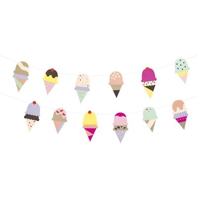 Ice Cream Cones Garland Kit