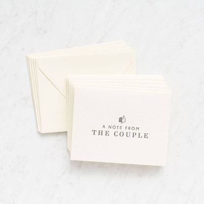 A Note From The Couple Stationery Set