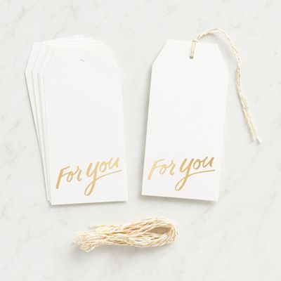 For You Gold Foil Hang Tags