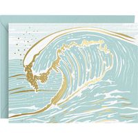 Letterpress & Foil Wave Stationery Set