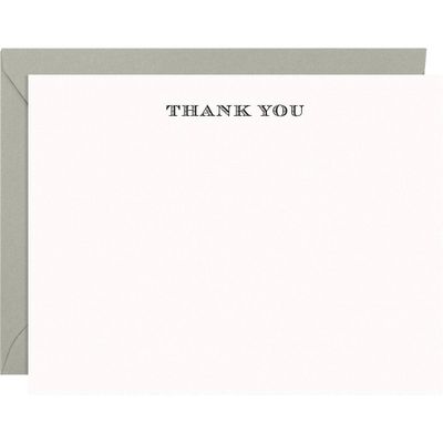 Letterpress Thank You Note Set