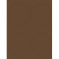 Chocolate 4 inch Round Printable Labels