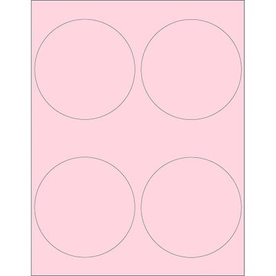 Blossom 4" Round Printable Labels