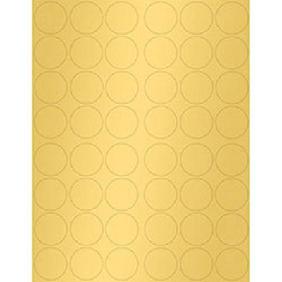 Gold 1.25 inch Round Printable Labels