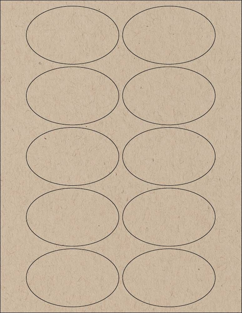 Paper Bag Oval Printable Labels