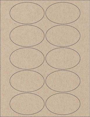 Paper Bag Oval Printable Labels