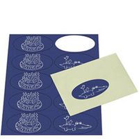 Night Oval Printable Labels