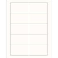 Large Rectangle Superfine White Printable Labels