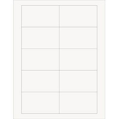 Large Rectangle Eco White Printable Labels