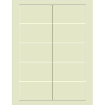 Chartreuse Large Rectangle Printable Labels