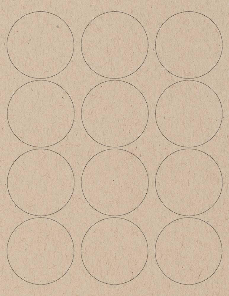 Paper Bag 2.5 inch Round Printable Labels