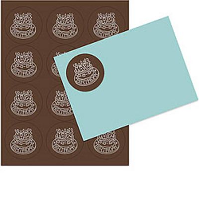 Chocolate 2.5 inch Round Printable Labels