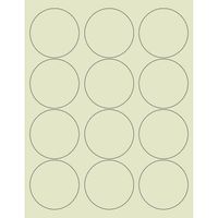 Sage 2.5" Round Printable Labels