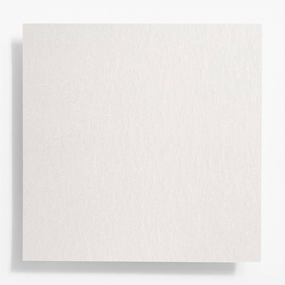 5.5" Square Shimmer Silver Note Cards