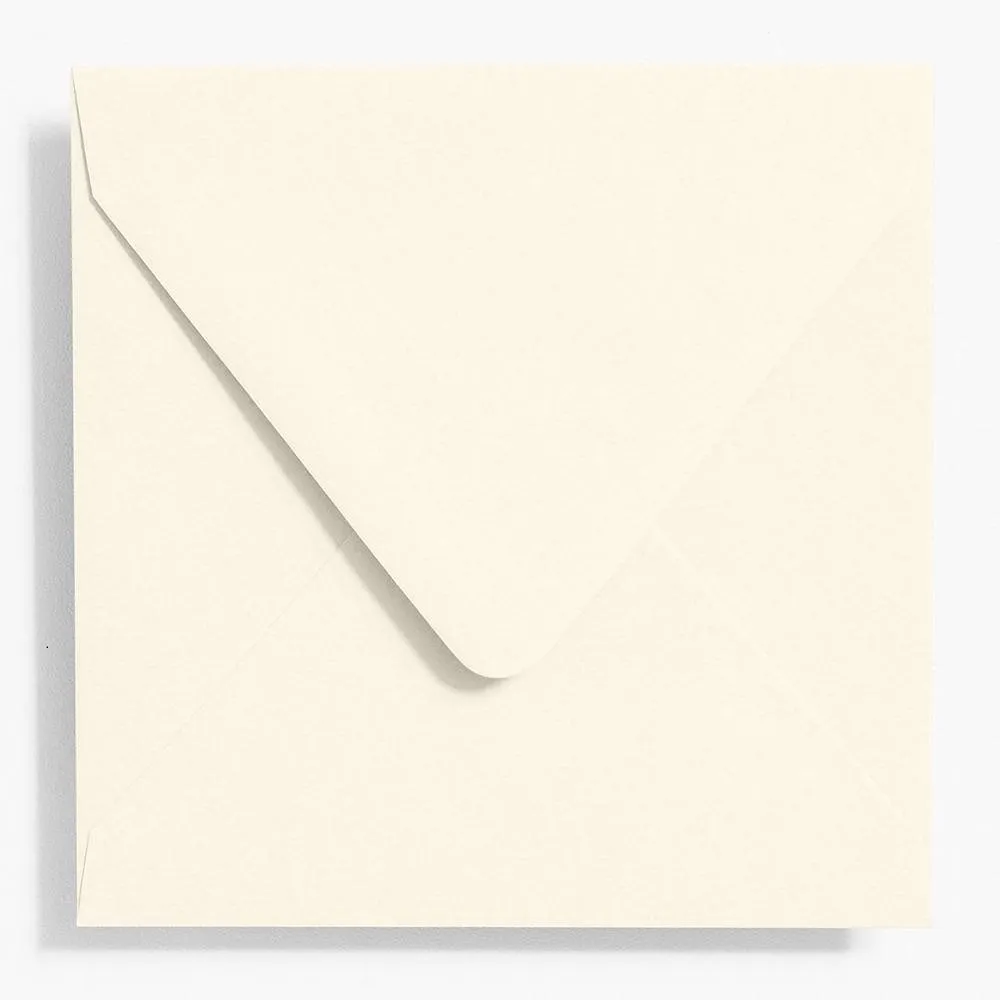 5.75" Square Luxe White Envelopes