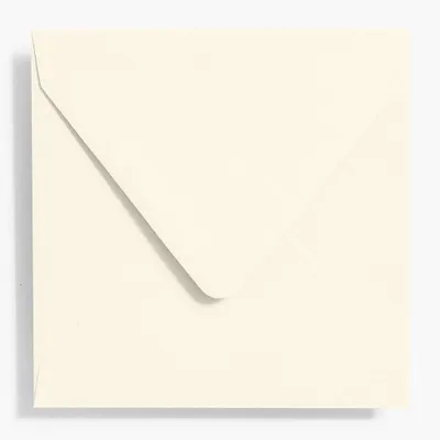 5.75" Square Luxe White Envelopes