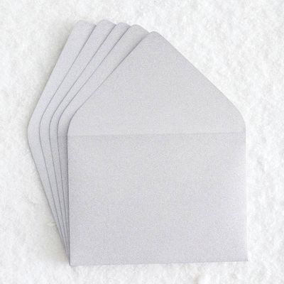 A7 Silver Glitter Envelopes