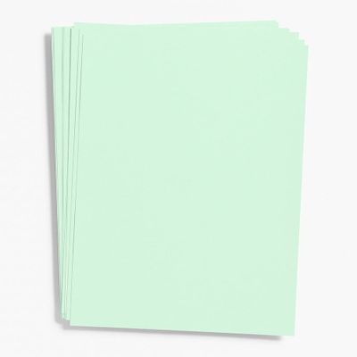 Mint Card Stock 8.5" x 11"